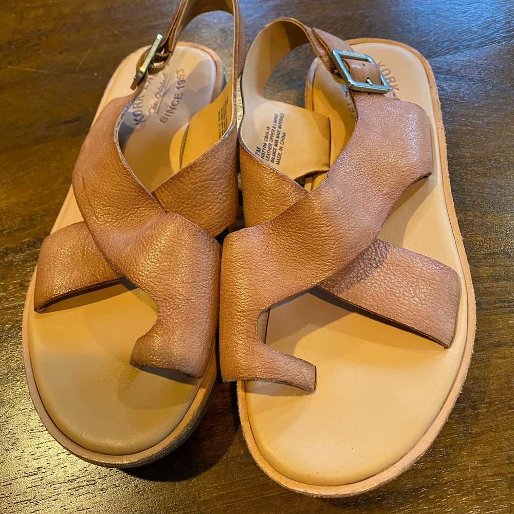 Kork Ease Sandals Size 7 New w/o Box Leather